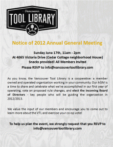 Announcement of the VTL’s Annual General Meeting