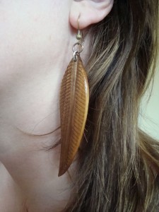 feather earing
