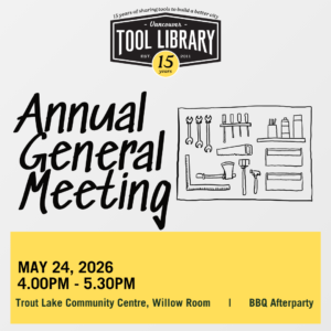 Save the date: AGM is MAY 24
