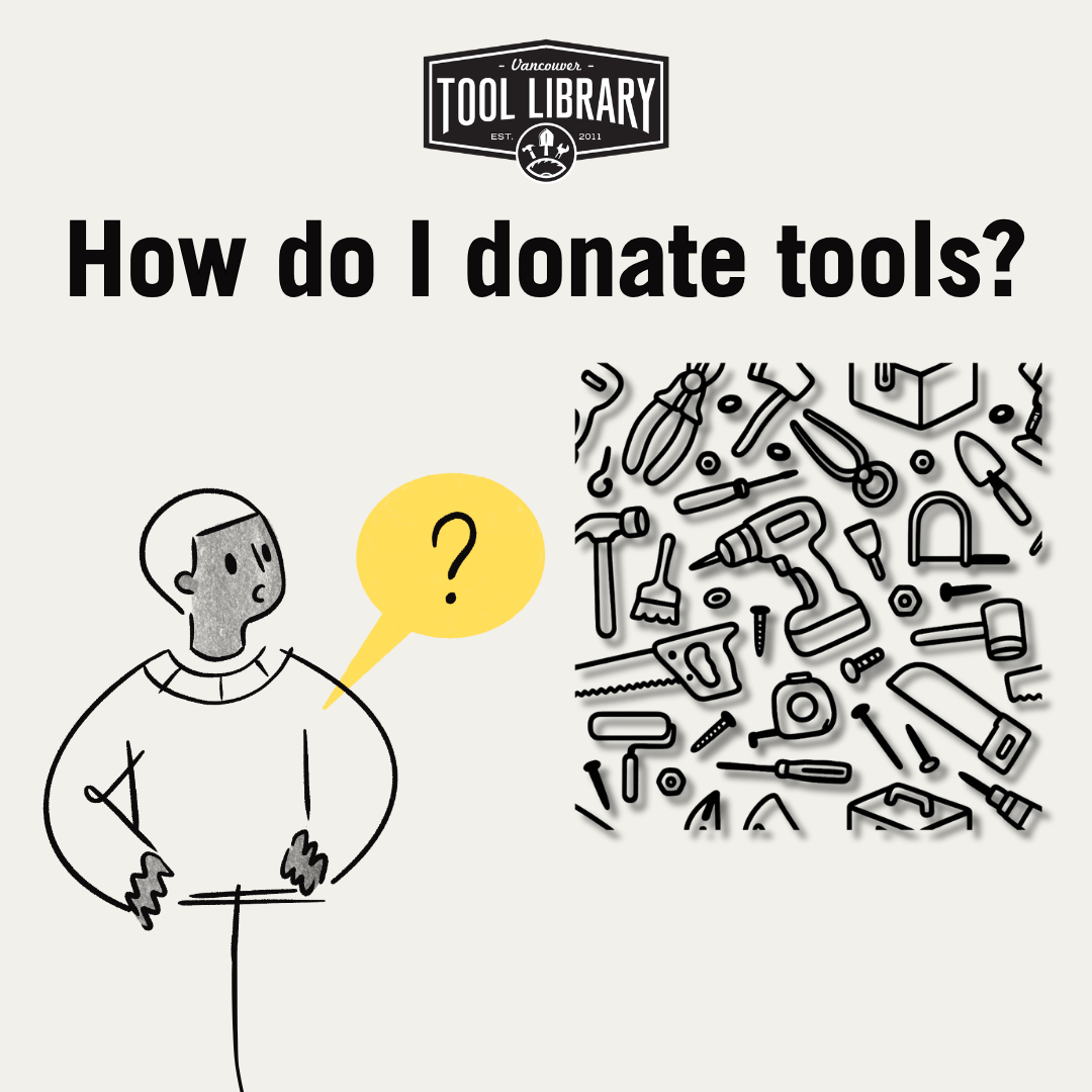 How to donate tools