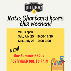 Updated hours July 25-26